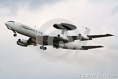 Sentry NATO radar plane Editorial Stock Photo