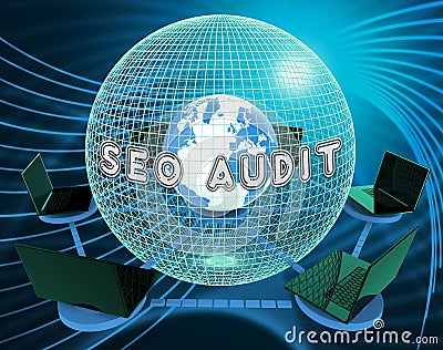 Seo Audit Website Ranking Assessment 3d Rendering Stock Photo