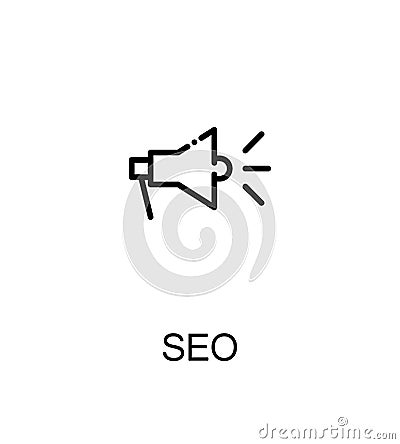 Seo flat icon Vector Illustration