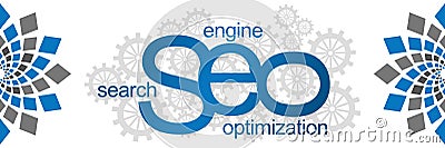 Seo With Gears Abstract Element Stock Photo