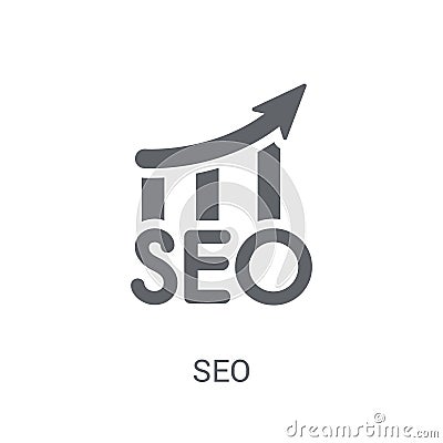 Seo icon. Trendy Seo logo concept on white background from Programming collection Vector Illustration