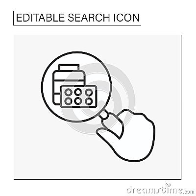 SEO line icon Vector Illustration