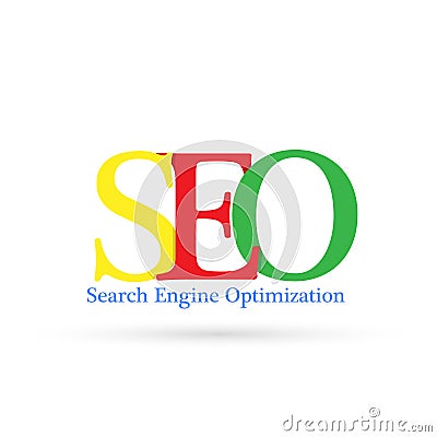 SEO logo design symbol Stock Photo