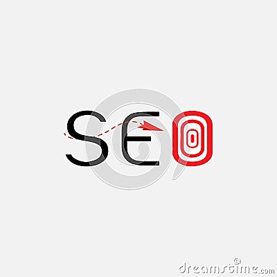 SEO logo design symbol Stock Photo