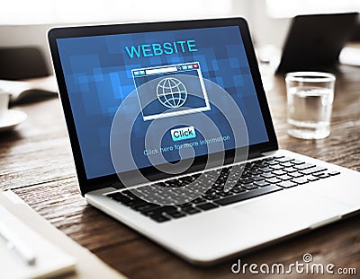 SEO Online Website Web Hosting Technology Concept Stock Photo