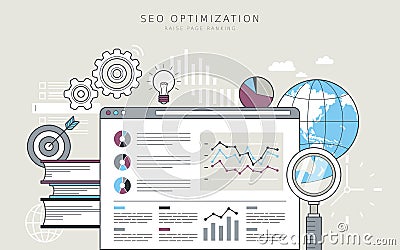 SEO optimization concept Vector Illustration