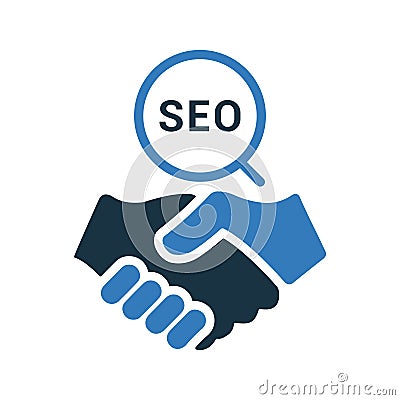 SEO Partner icon Vector Illustration