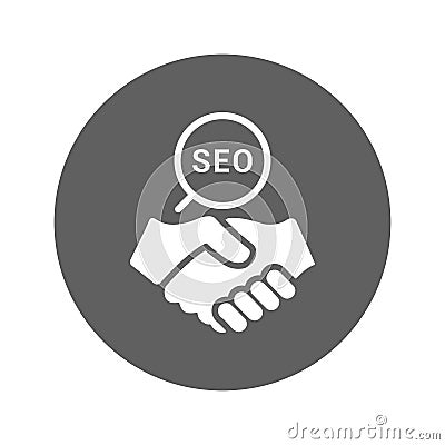 SEO Partner icon Vector Illustration