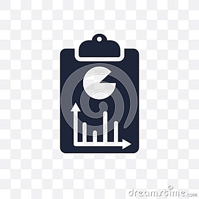 SEO report transparent icon. SEO report symbol design from SEO c Vector Illustration