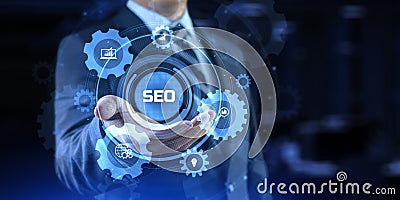 SEO Search engine optimisation digital internet marketing concept Stock Photo