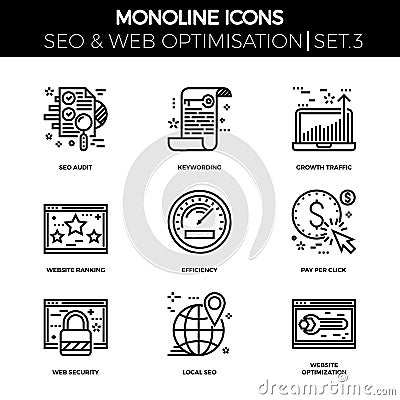 Seo and web opimization Vector Illustration