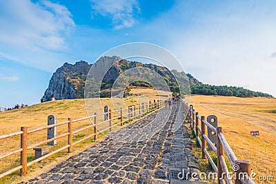 Seongsan Ilchulbong , Jeju Island , South Korea. Stock Photo