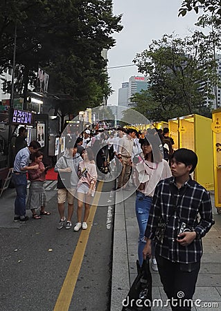 Seoul Bamdokkaebi Night Market Editorial Stock Photo