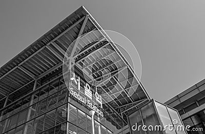 Seoul station black and white Editorial Stock Photo