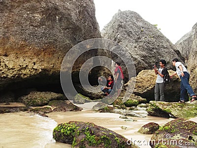 Sepanjang beach Editorial Stock Photo