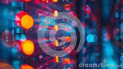 In a separate room quantum encryption systems are being tested and developed showcasing the potential for secure data Stock Photo
