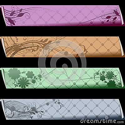 Separated banners Vector Illustration