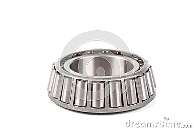 Automotive bearings. tapered roller bearing isolated on a white background. Stock Photo