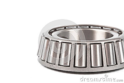 Automotive bearings. tapered roller bearing isolated on a white background. Copy space Stock Photo