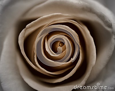 Sepia Rose Stock Photo