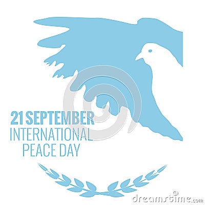 21 September International Peace Background. Vector Illustration Vector Illustration