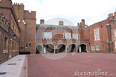 11 September 2022 - London UK: Guard in Friary Court St James's Palace Editorial Stock Photo