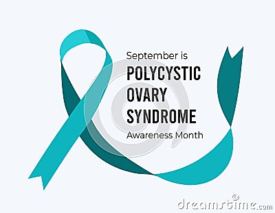 September is Polycystic Ovary Syndrome Awareness Month. Vector illustration Vector Illustration