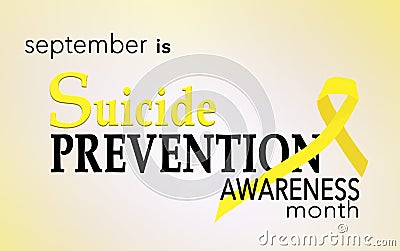 September is suicide prevention awareness month Stock Photo