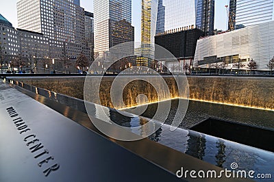 September 11th Memorial Editorial Stock Photo