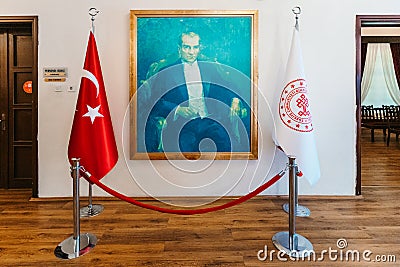 Museum dedicated to the life of the father of the Turkish nation - the famous politician Editorial Stock Photo