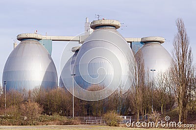 Septic tanks, digesters Stock Photo