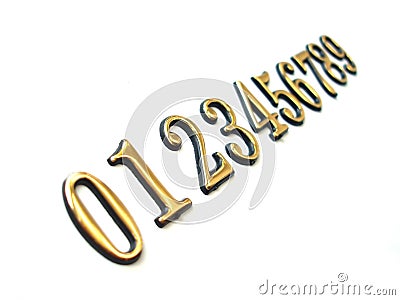 Sequence of numbers Stock Photo