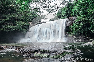 Sera Ella waterfall Stock Photo