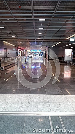 Serbia belgrade empty airport Editorial Stock Photo