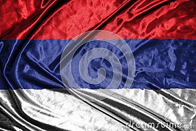 Serbia flag.flag on background Stock Photo
