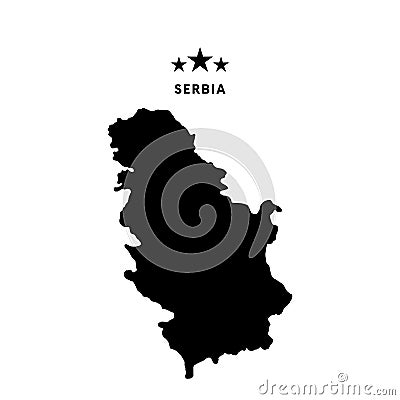 Serbia map. Vector illustration. Vector Illustration