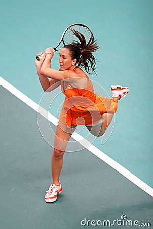 Serbia's Jelena Jankovic at Open GDF Suez Editorial Stock Photo