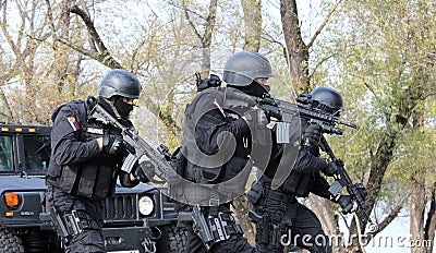 Serbian Gendarmerie Operators Editorial Stock Photo