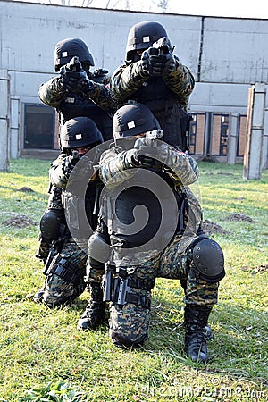 Serbian Gendarmerie Operators Editorial Stock Photo