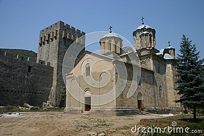 Serbian monastery Stock Photo