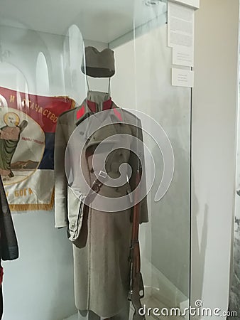 Serbian officer uniform from WWI Editorial Stock Photo