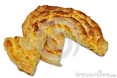 Serbian Pastry - Burek sa sirom Stock Photo