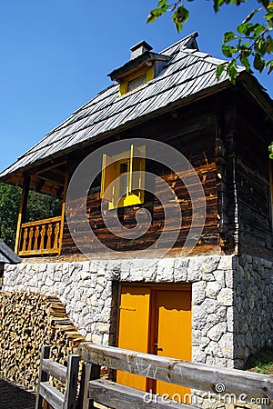 Serbian traditional rural Stock Photo