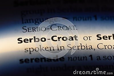 serbo croat Stock Photo