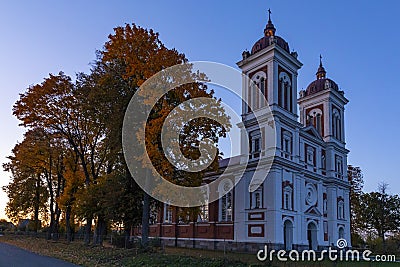 SeredÅ¾ius small town church. Lithuania Stock Photo