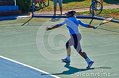Serena Williams In Umag, Croatia. Editorial Stock Photo