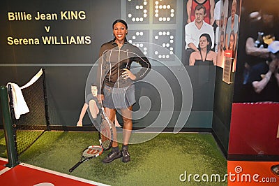 Serena Williams wax statue Editorial Stock Photo