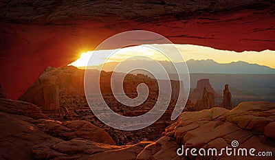 Serene canyonland Stock Photo