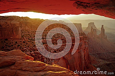 Serene canyonland Stock Photo