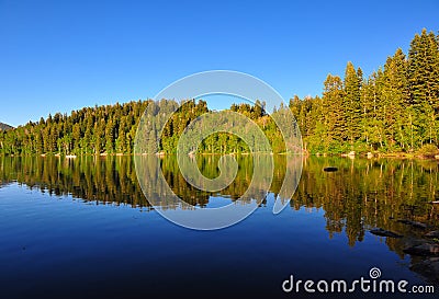 Serene lake Payton in Utah. Stock Photo